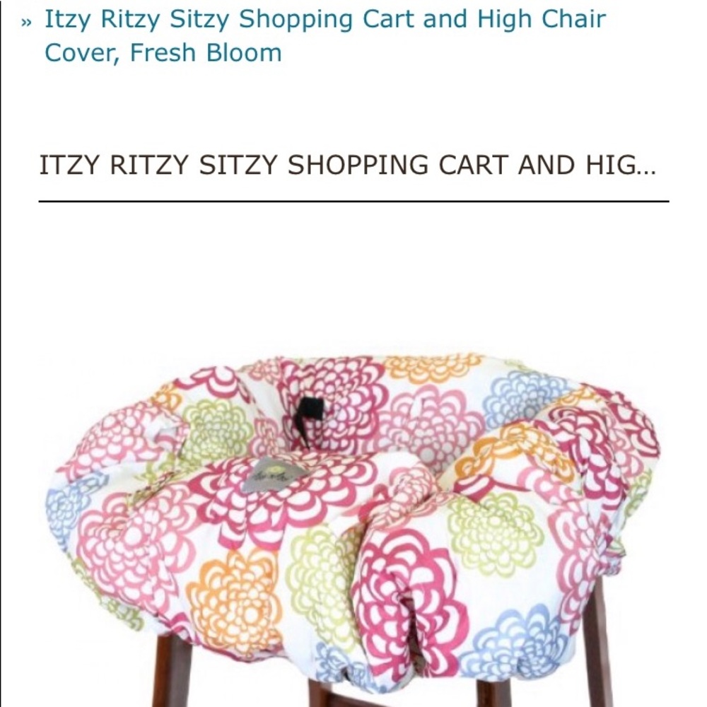 Itzy ritzy shopping cart/high chair cover